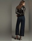 Collete Cropped Wide Leg  Jeans  By Maeve Sequin Edition Size 25 P — photo 3