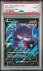 PSA 9 2021 Pokemon Fusion Strike Gengar V Holo Ultra Rare 156/264 English