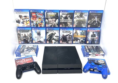SONY PS4 KONSOLE & 20 TOP SPIELE BUNDLE 500GB SPIDER-MAN - CALL OF DUTY