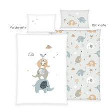 85439016/K42 babybest® Biancheria da letto Elephants (Made in Green), 40 x 60, 100 x 135 cm