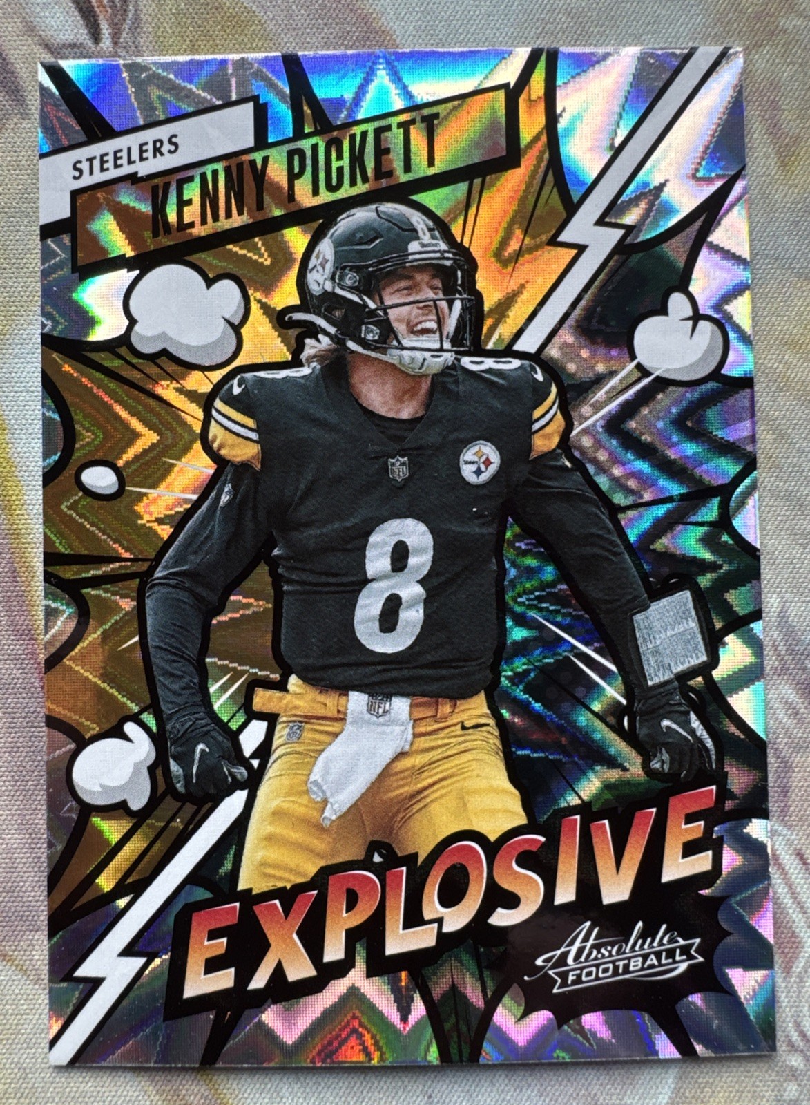 2023 Panini Absolute Explosive Case Hit SSP Kenny Pickett #16 Steelers