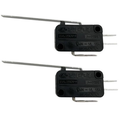 2x ZIPPY VMN-15 51MM Long Lever Micro Limit Switch 3 Pins 15A 125/250VAC