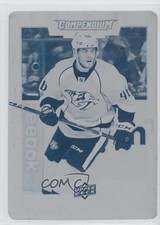 2017-18 Upper Deck Compendium Printing Plate Cyan 1/1 Pontus Aberg #446 0zu