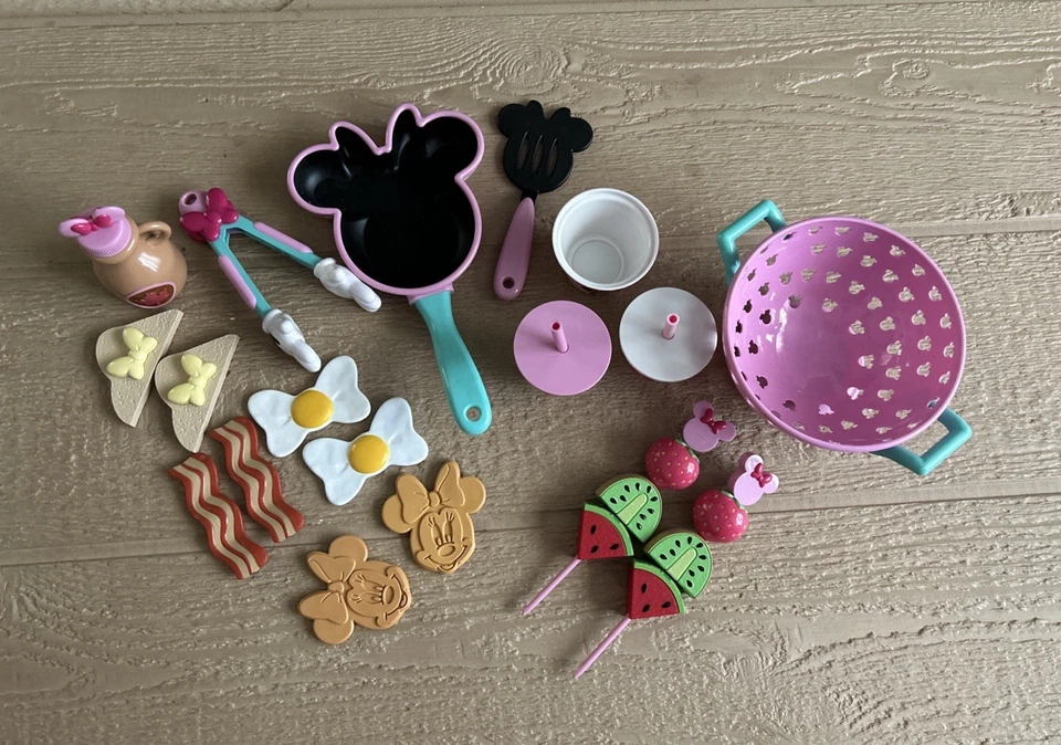 Disney Store Ltd, Londres Minnie Mouse Juego de Cocina Desayuno en Excelente Condición, Juego de 20 Piezas Foto 2 de 4