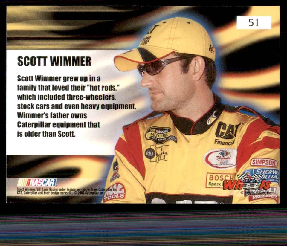 2004 Wheels American Thunder #51 Scott Wimmer - Image 2 of 2