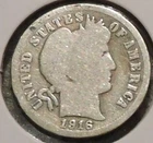 Silver Dime - Barber - 1916 (Cleaned) [239]