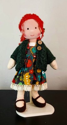 Waldorf Doll Handmade, Handmade Waldorf Doll, Vintage Crocheted (#18)