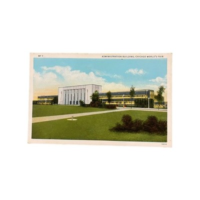 Vintage Postcard circa 1933s Administration Building, Chicago World s Fair