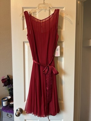strapless open back dress A-line Wide Strap V-neck Knee Length Chiffon Multi Layer Prom Dress –  Ballbella main image 0