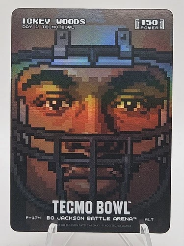 2026 Bo Jackson Battle Arena Tecmo Ickey Woods Pixel Helmet Art Promo