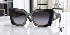 BURBERRY BE4344 40368G Daisy Black Tb Crystal Grey Grad 51 mm Women's Sunglasses