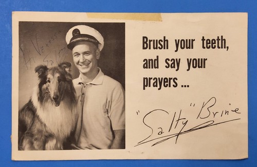 Salty Brine Radio Personality Signed Card Promo Rhode Island