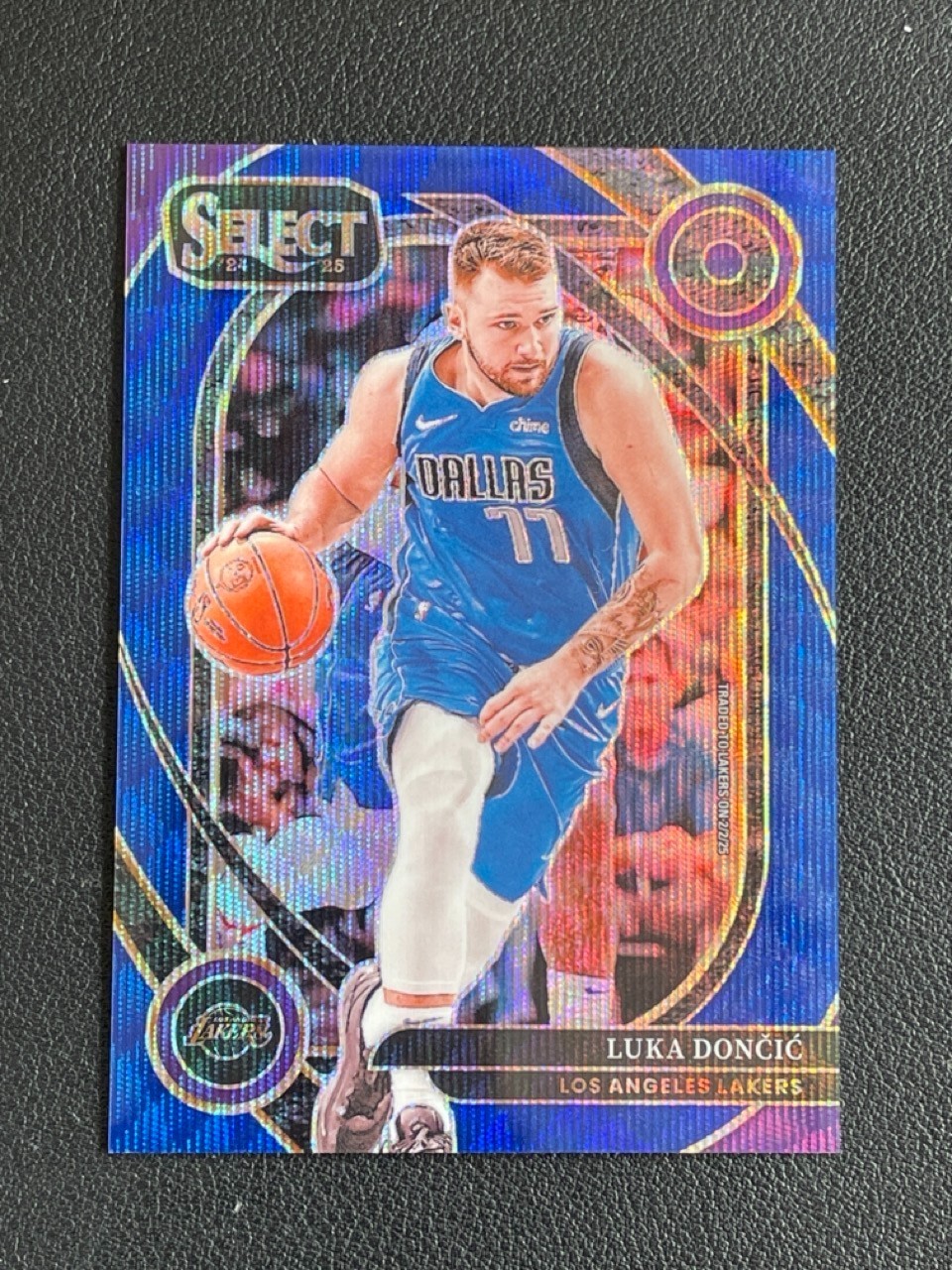 Luka Doncic 2024-25 Panini Select Courtside Blue Wave Prizm 69/75 #265