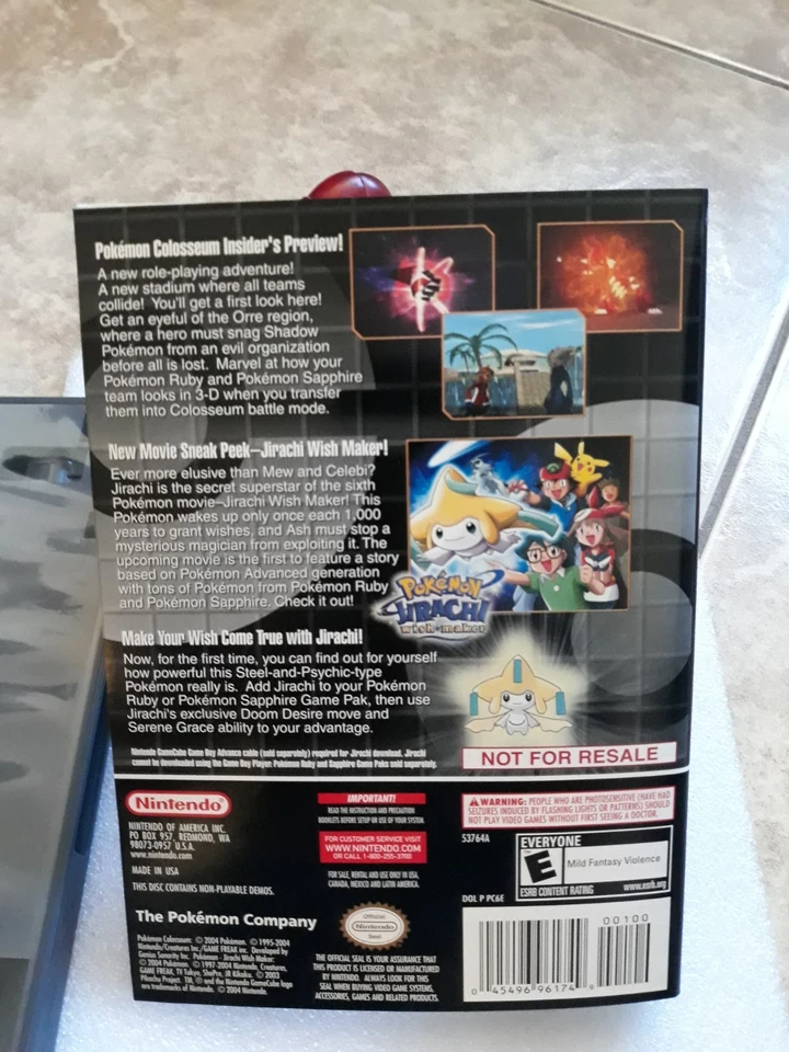 Pokemon Colosseum - Disco de bonificación (Nintendo GameCube, 2004)--USADO EN EXCELENTE ESTADO-- Foto 3 de 4