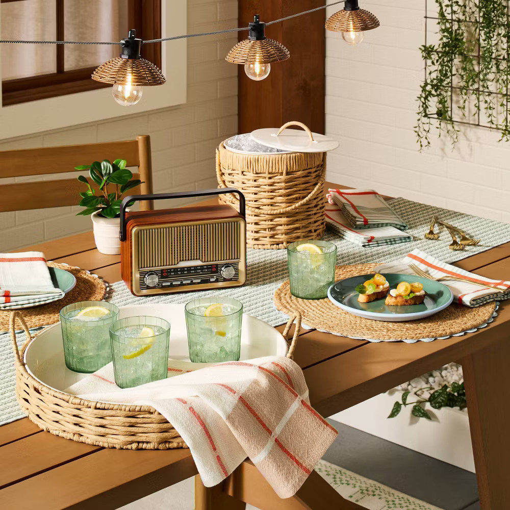 3.5L Woven Paper Wrapped Metal Ice Bucket - Hearth & Hand with