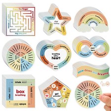 Sensory Stickers 72 Pcs, Anxiety Relief Fidget Stickers, Textured, Multicolor