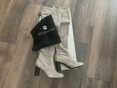 Stiefel Peter Kaiser Größe 38 Taupe Suede Leder nur einmal getragen