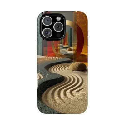For iPhone/Galaxy/Pixel | Phone Cover Case - Zen Sand Garden Abstract