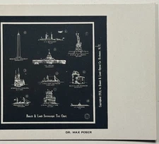 Bausch & Lomb Stereoscopic Test Chart Featuring Historic Vintage Stereoview