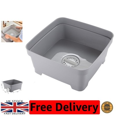 UK-Made 11L Grau Spülschüssel mit Sieb - Vielseitig Kitchen Essential