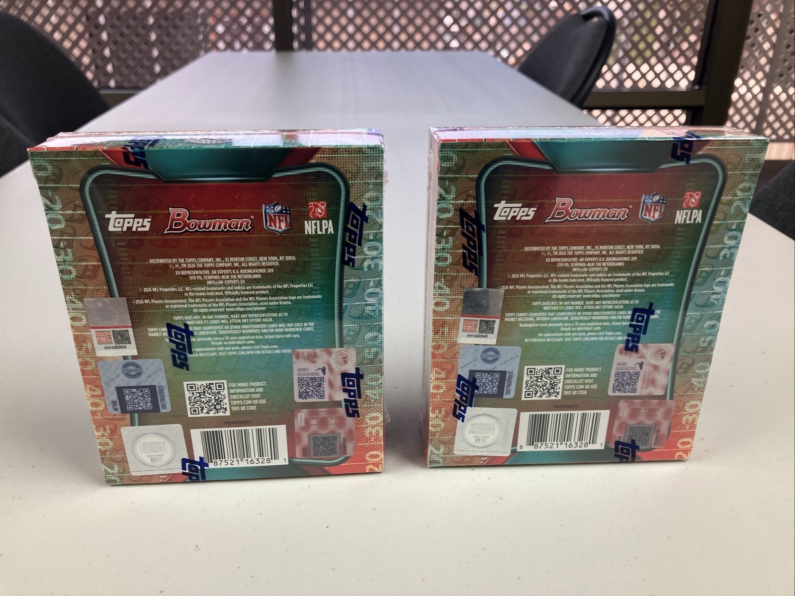 G Football Design 2026 Bowman Football Mega Box - Lot of 2 - New/Sealed | eBay
