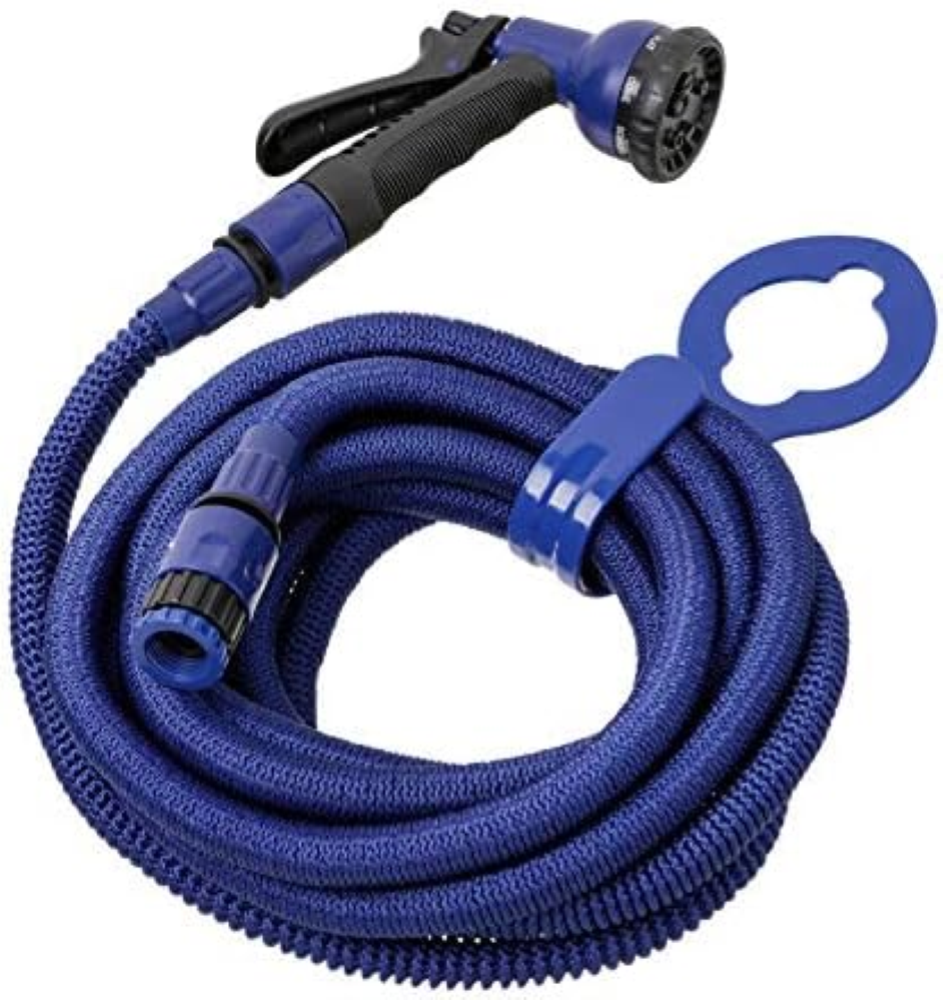 TATAY Tubo Irrigazione Estensibile Superflex 7,5 m, leggero, pistola per irrigaz