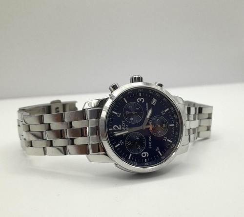 Tissot Watch Mens - Tissot PRC 200 Chronograph 200m T461 Mens Steel Watch - Picture 9 of 10