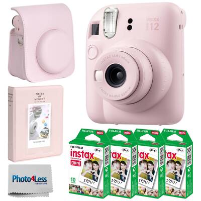 FUJIFILM INSTAX MINI 12 Instant Film Camera (Blossom Pink) + Accessories