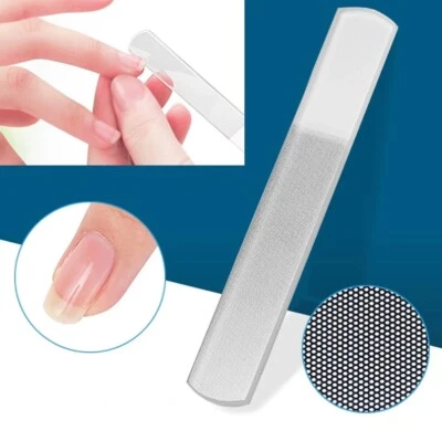 HAMADO 2x Profi Nano Glasnagelfeile Set | Nagelfeile mit Etui | Nagelpflege Maniküre