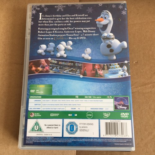 Frozen Fever (Disney DVD, 2015) 7 Minute Short Film. U Rating - Picture 2 of 4