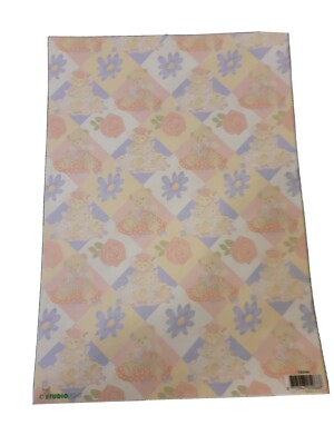 10 Bogen Transparentpapier Teddy und Blumen  von Studio Light  (1)