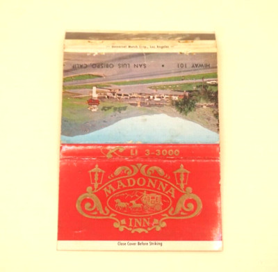 Matchbook Madonna Inn St Luis Obispo CA Dining Cocktails 40 Stick Front Strike