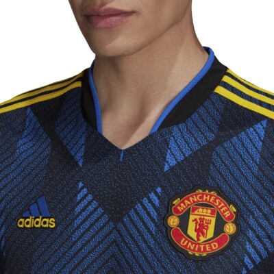 Adidas Mens 2021-22 Manchester United Third Soccer Jersey GM4616