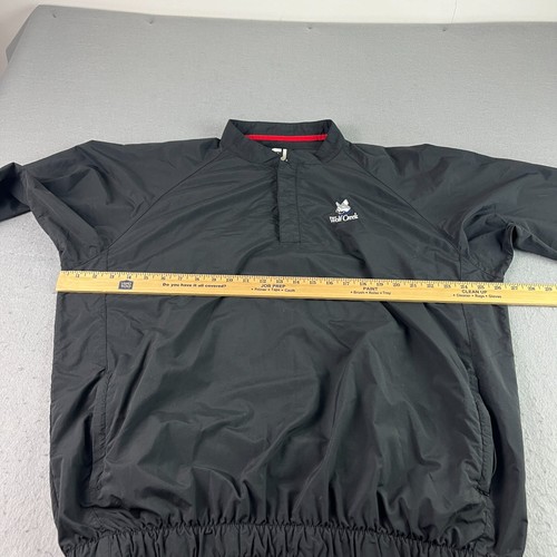 FootJoy Jacket Mens XL Black Windbreaker Golf Pullover Performance Lightweight - Picture 6 of 11
