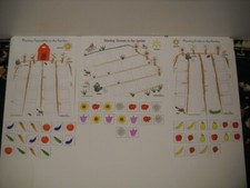 Educational Math Interactive Garden Games Set Of 3 Laminated Versatile Brand New