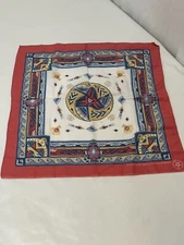 Vtg WAMCRAFT Bandana 14193 Southwest Aztec Native Eagle Muted Colors USA