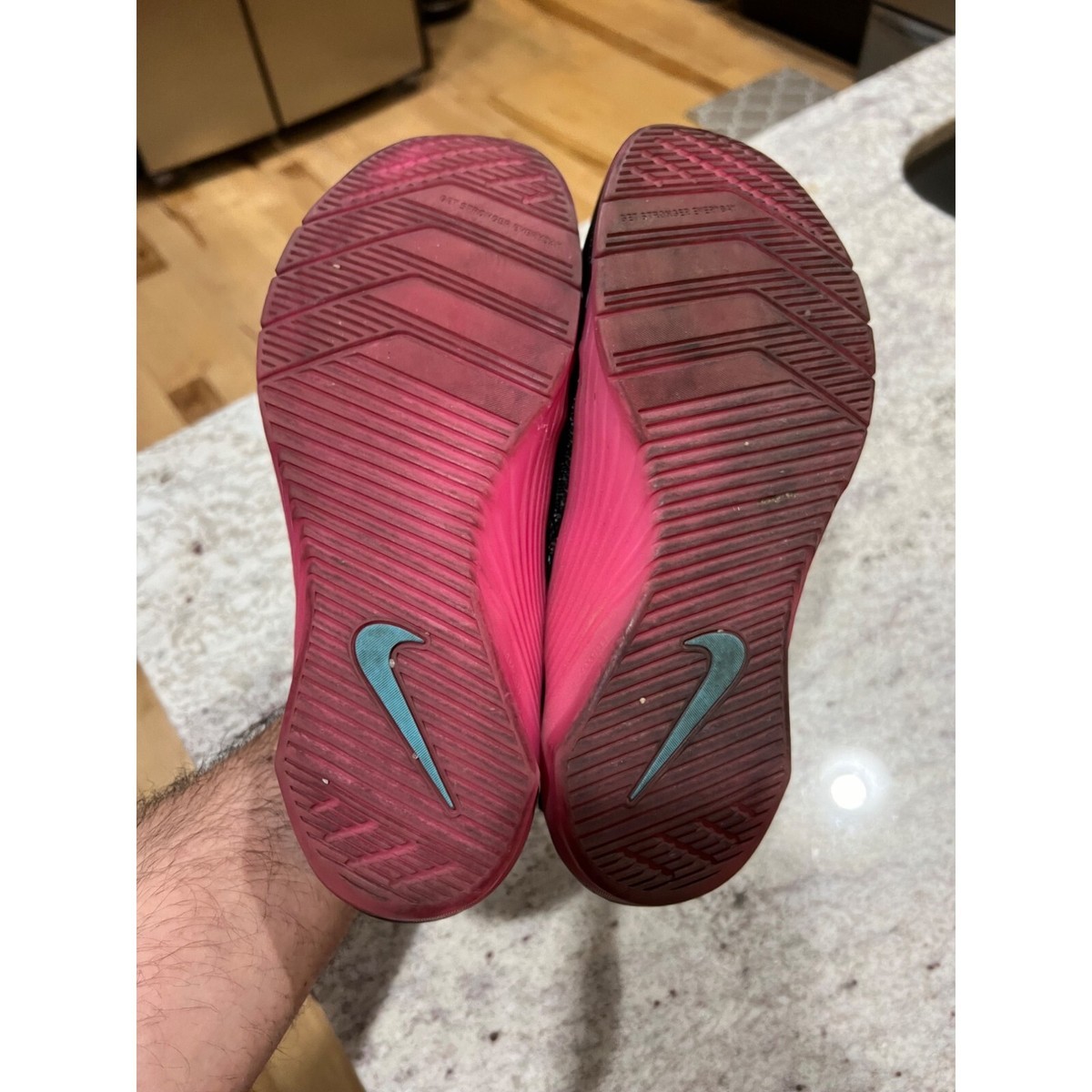 Nike Metcon 7 Men\'s Training Shoes Black Pink Blue Speckle CN5501 046 US 9.5 Nike Metcon 5 AMP Black Green Strike for Sale | Authenticity  main image 3