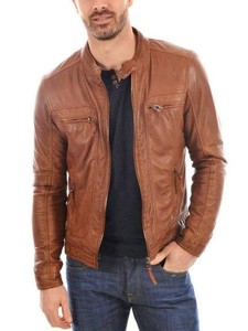 leather jacket tan color