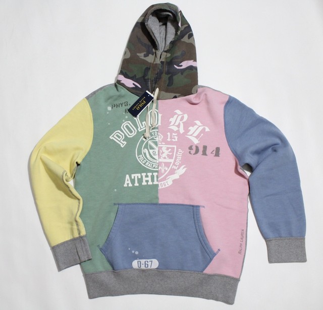 Polo Ralph Lauren Men's Logo Graphic Patchwork Camo Hoodie - XL for sale online | eBay