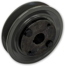 CAST IRON ELECTRIC MOTOR PULLEY SHEAVE 3.15", 1 SINGLE GROOVE FOR B, BX, 5L BELT