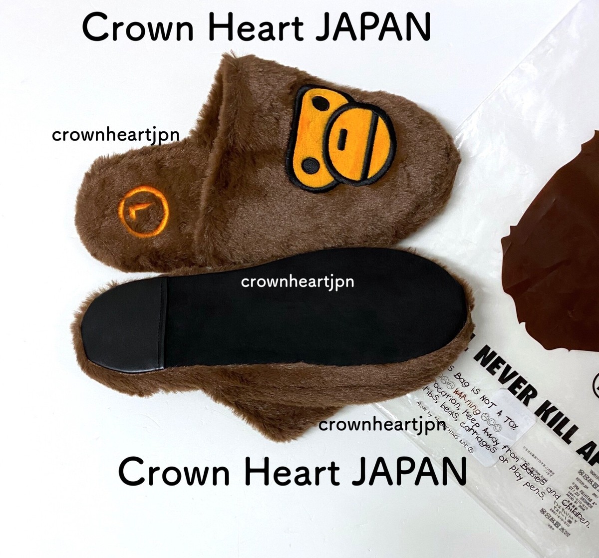 A BATHING APE Men BABY MILO SLIPPERS Size L (~28.5cm) US8 A BATHING APE Men BABY MILO SLIPPERS Size L (~28.5cm) US8