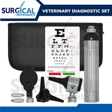 Otoscope & Ophthalmoscope Set ENT Medical Diagnostic Surgical German Grade