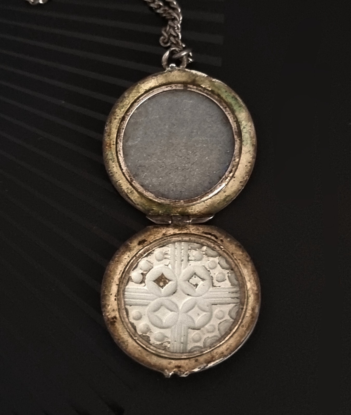 Antique Solid Silver Guilloche Enamel Flower Deco… - image 5