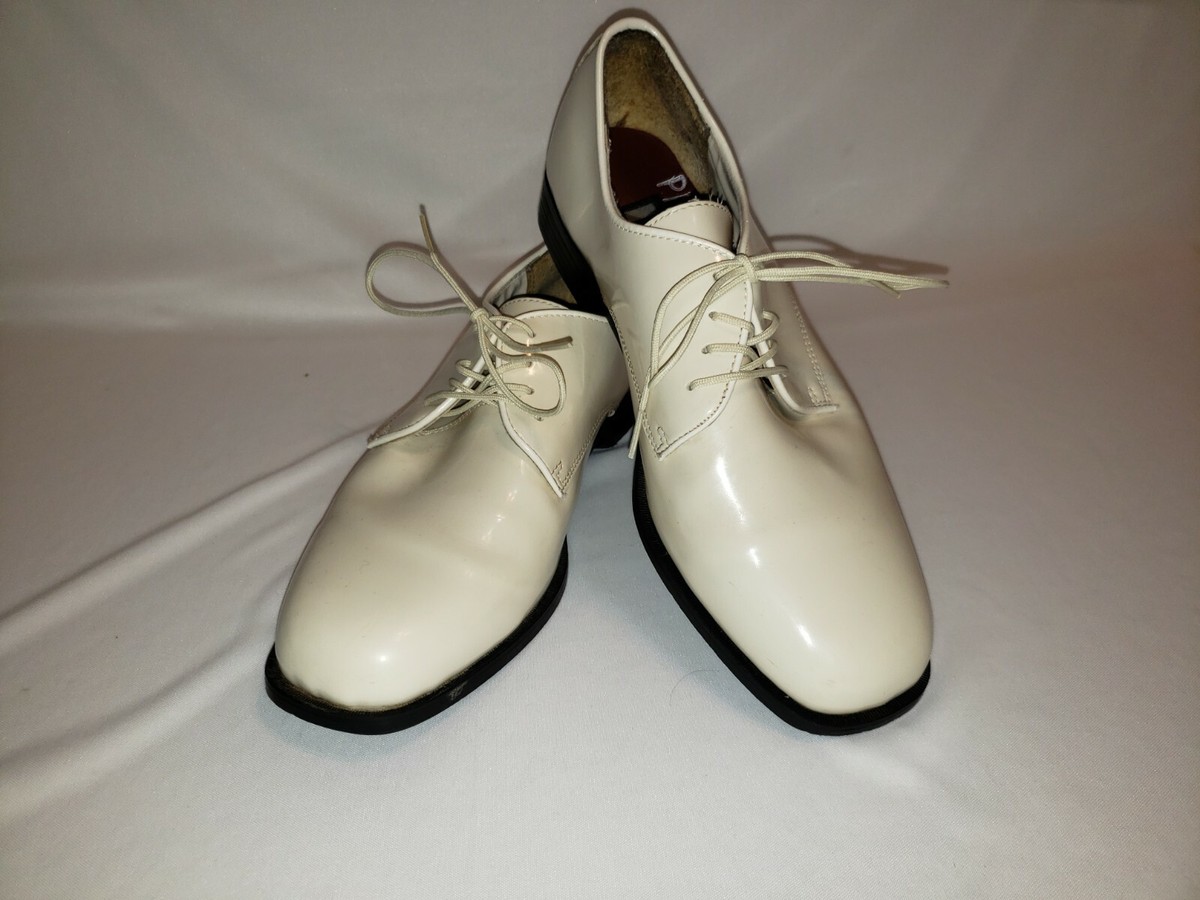 Frederico Leone Chicago Patent Tuxedo Shoes White | eBay display picture 1
