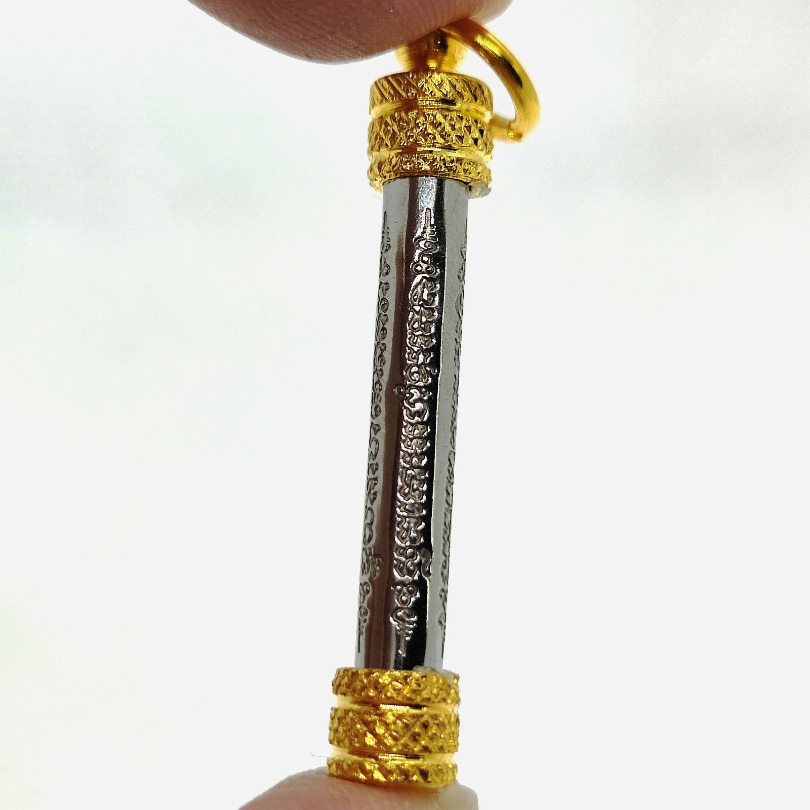 Thai Amulet Takrut Yant 5 Rows Talisman Takrut Pendant Lucky Protect