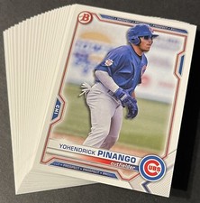 (x25 Lot) Yohendrick Pinango 2021 Bowman Draft #25 (1st Bowman) Chicago Cubs RC