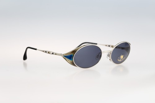 Dolce Vita C-03 DVS-51, Vintage 90s victorain side shields small oval sunglasses - Picture 3 of 10
