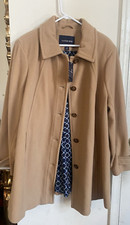 Nwt Lands End Women’s Warm Camel Wool Blend Swing Coat Size 22w, $199