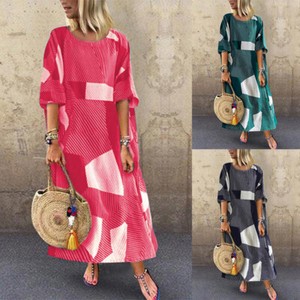 ZANZEA-Women-Short-Sleeve-Batwing-Long-Shirt-Dress-Oversize-Maxi-Dress-Plus-Size