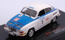 Saab 96 V4 #5 1000 Lakes Rally 1976 Bulbs/Mark Canes 1:43 Model IXO MODEL